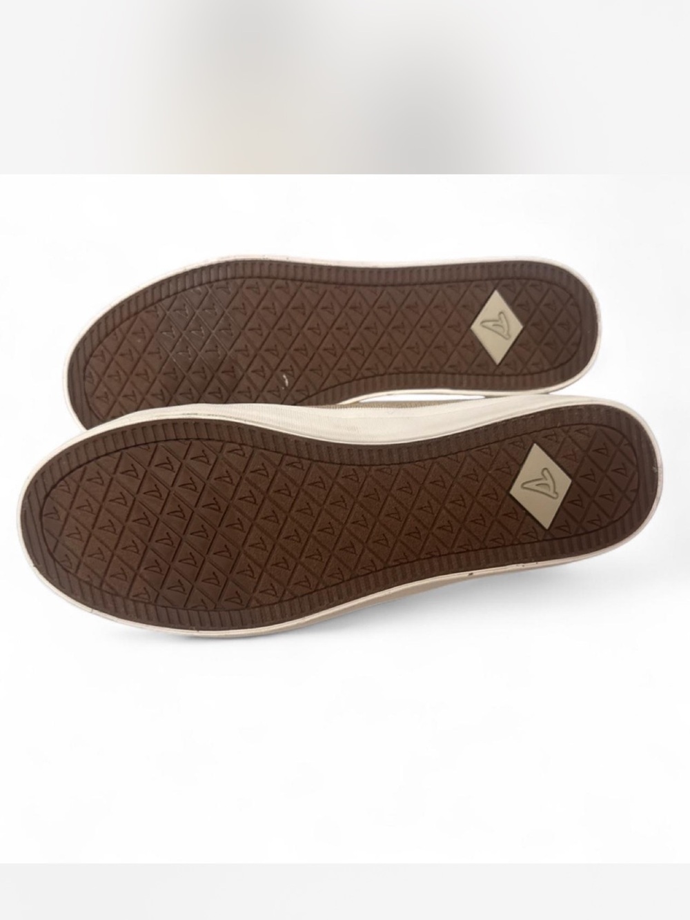 Sperry Women's Canvas Lace-Up Sneakers in Taupe - Picture 3 of 3